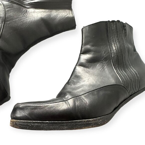 Stephane Kelian Black Leather Chelsea Boots, Size US 8, Mid heel - Picture 6 of 9